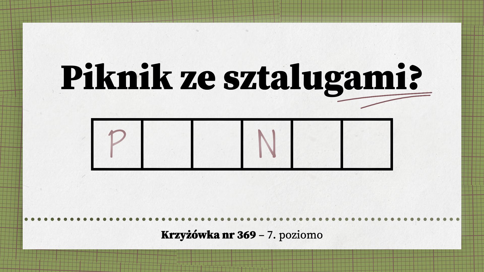 Piknik ze sztalugami