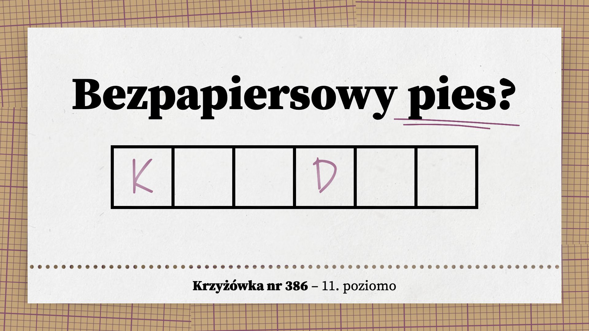 Bezpapiersowy pies