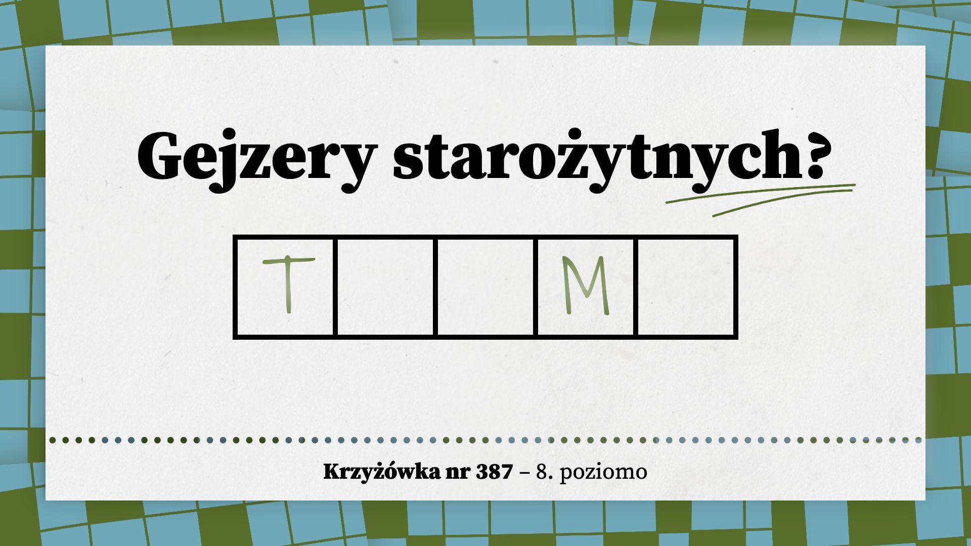 Gejzery starożytnych