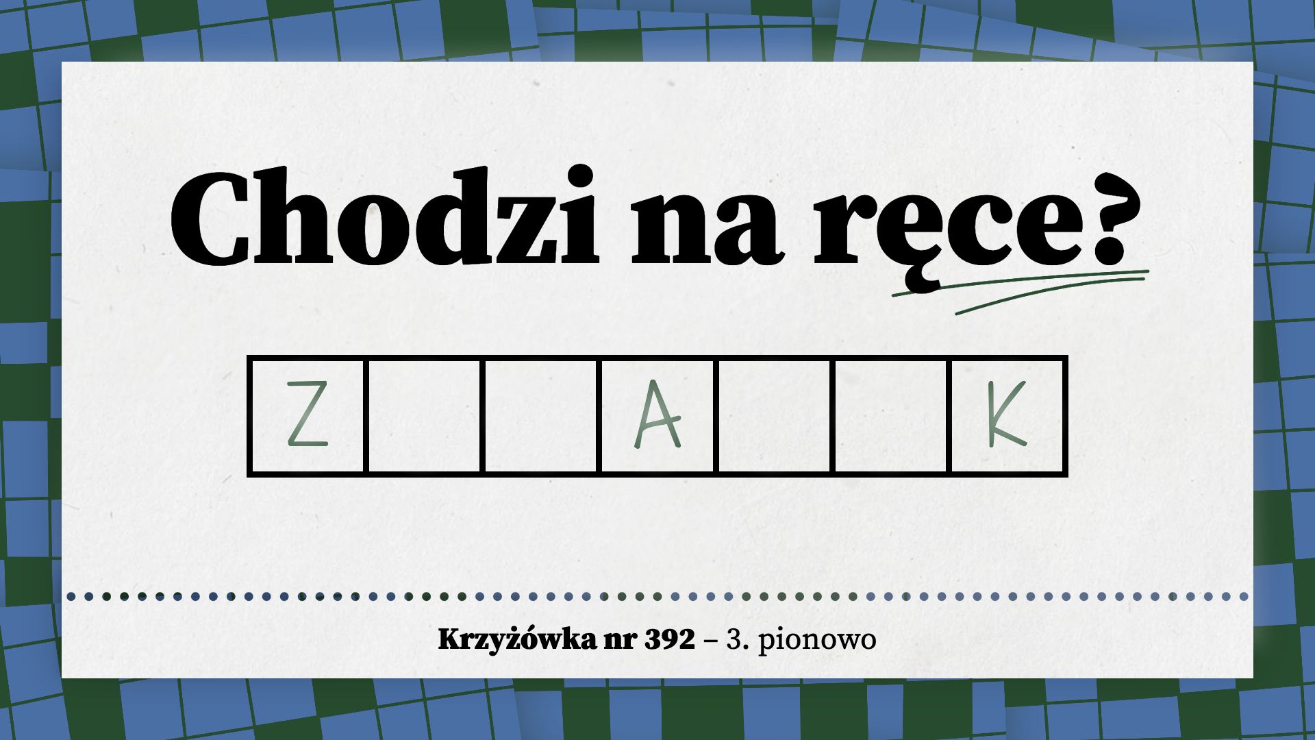 Chodzi na ręce