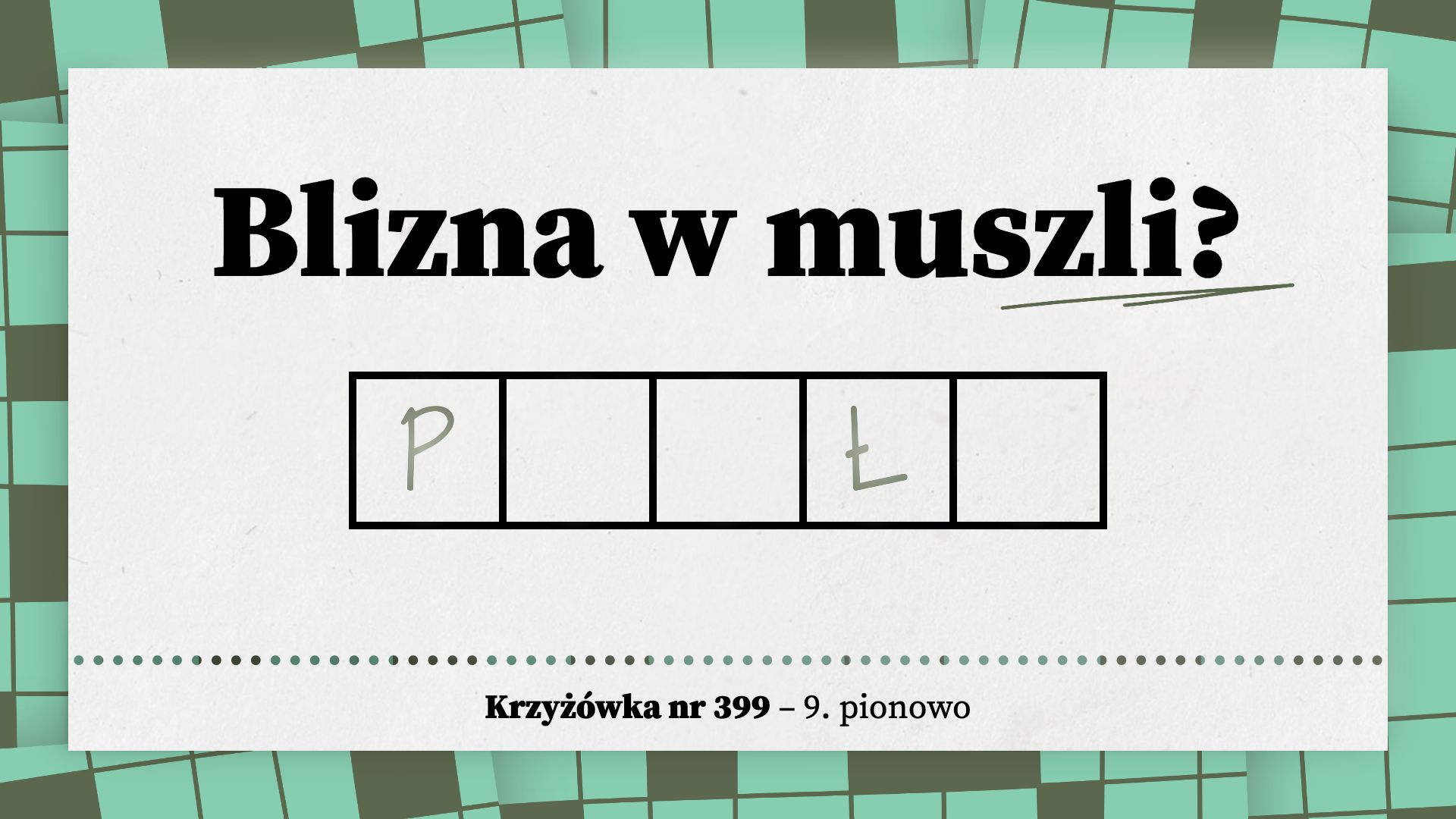 Blizna w muszli