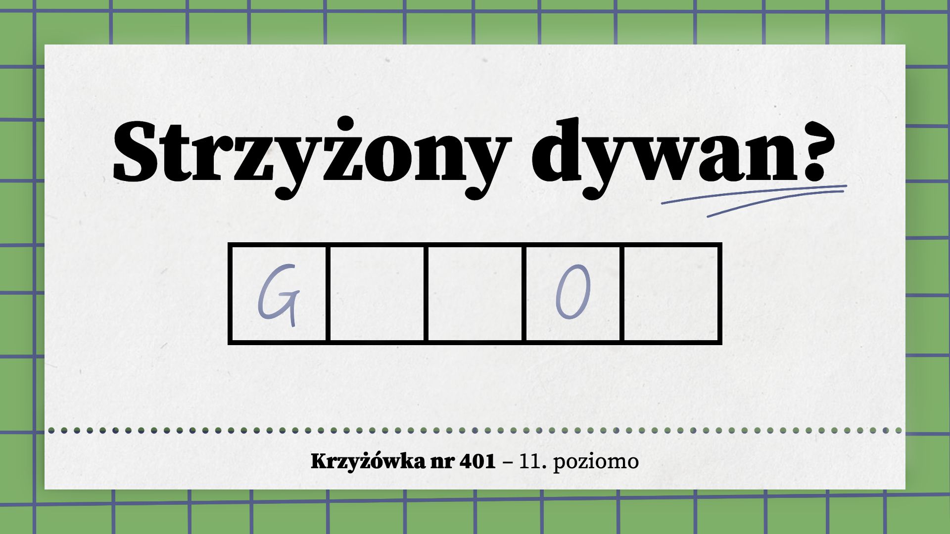 Strzyżony dywan