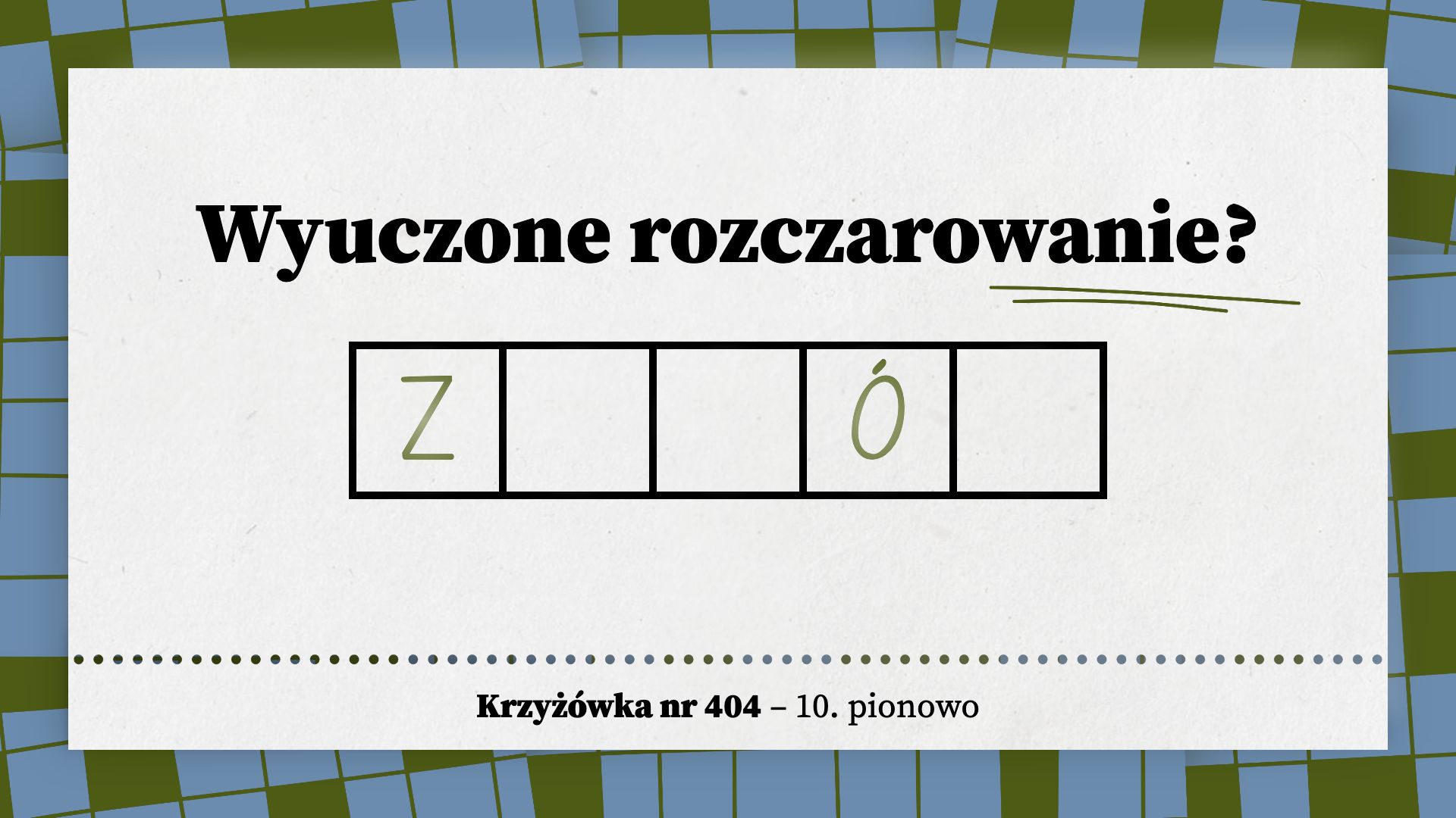 Wyuczone rozczarowanie