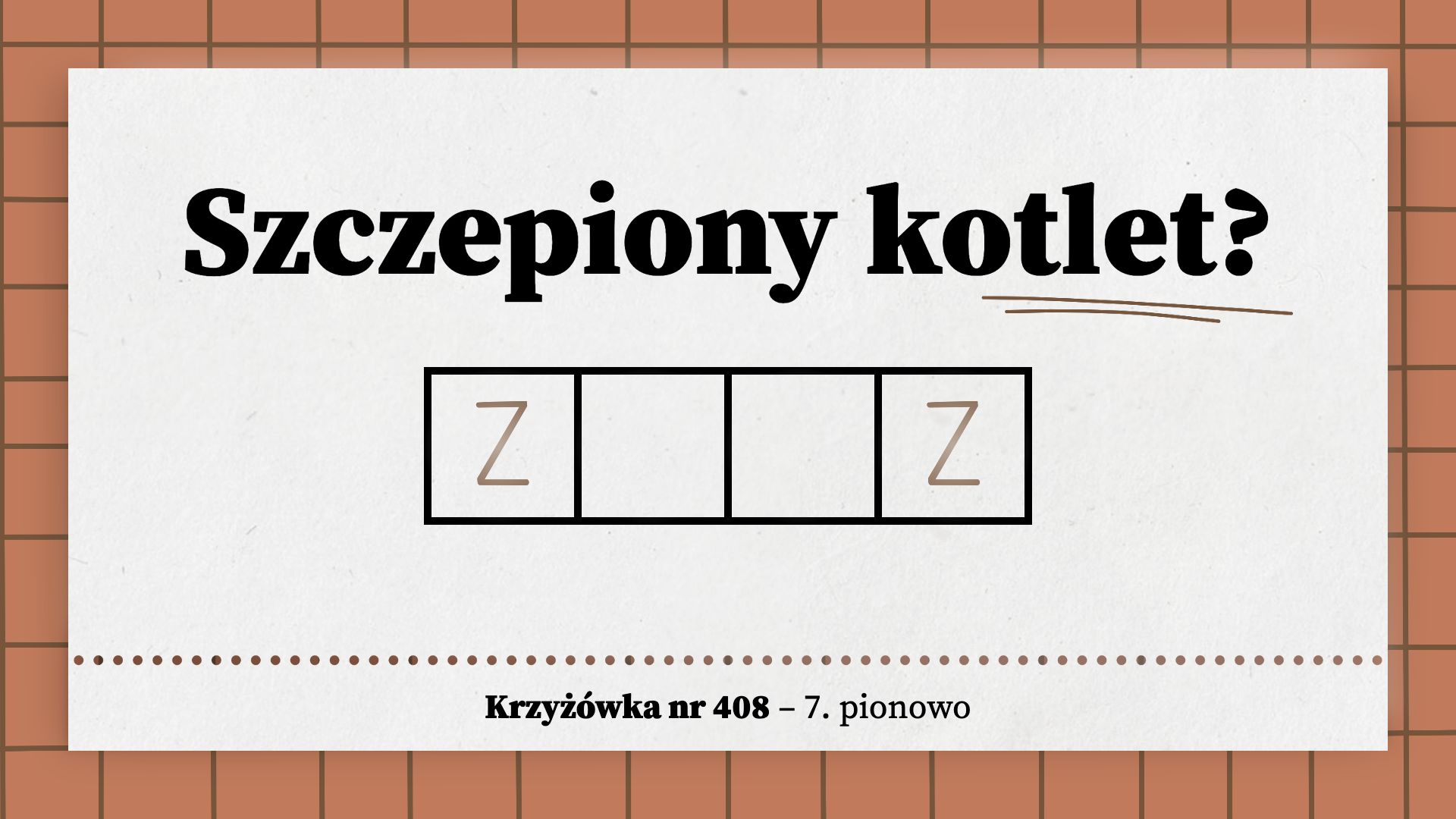 Szczepiony kotlet