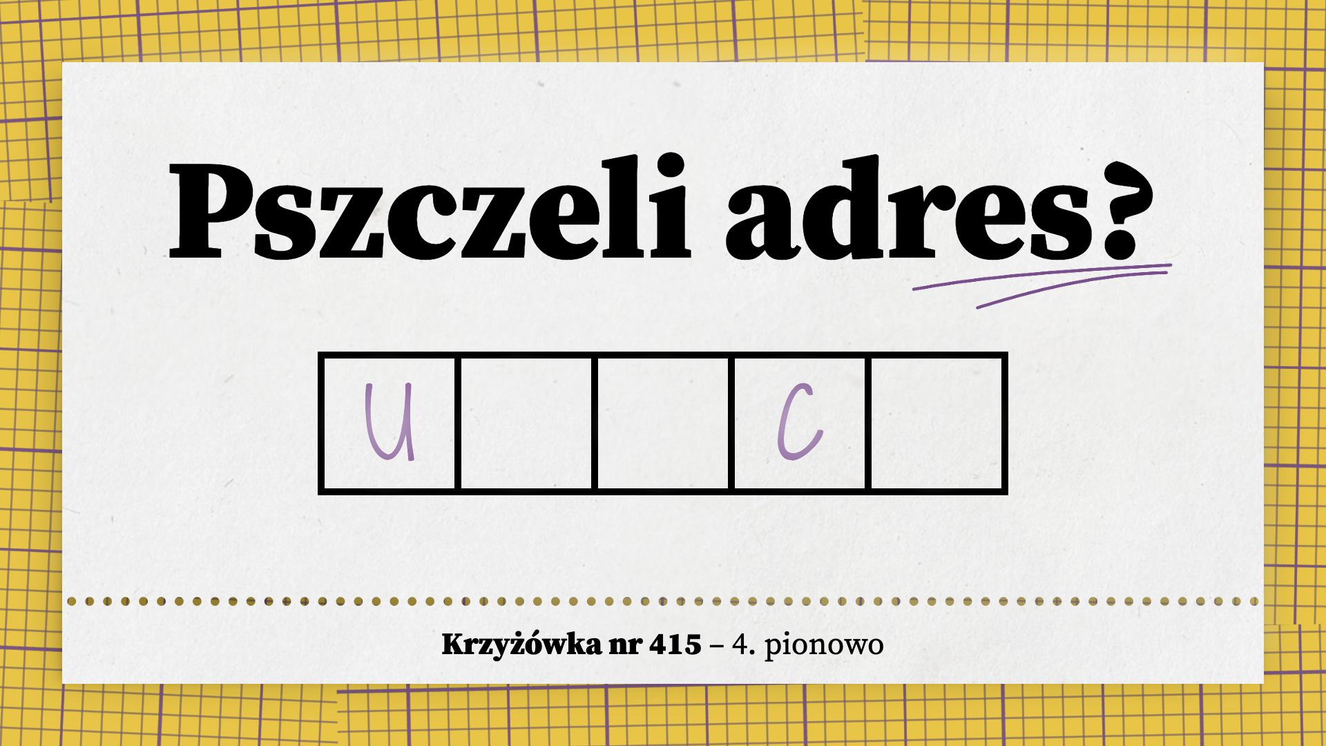 Pszczeli adres